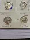 Lot Of 4 Silver Quarters