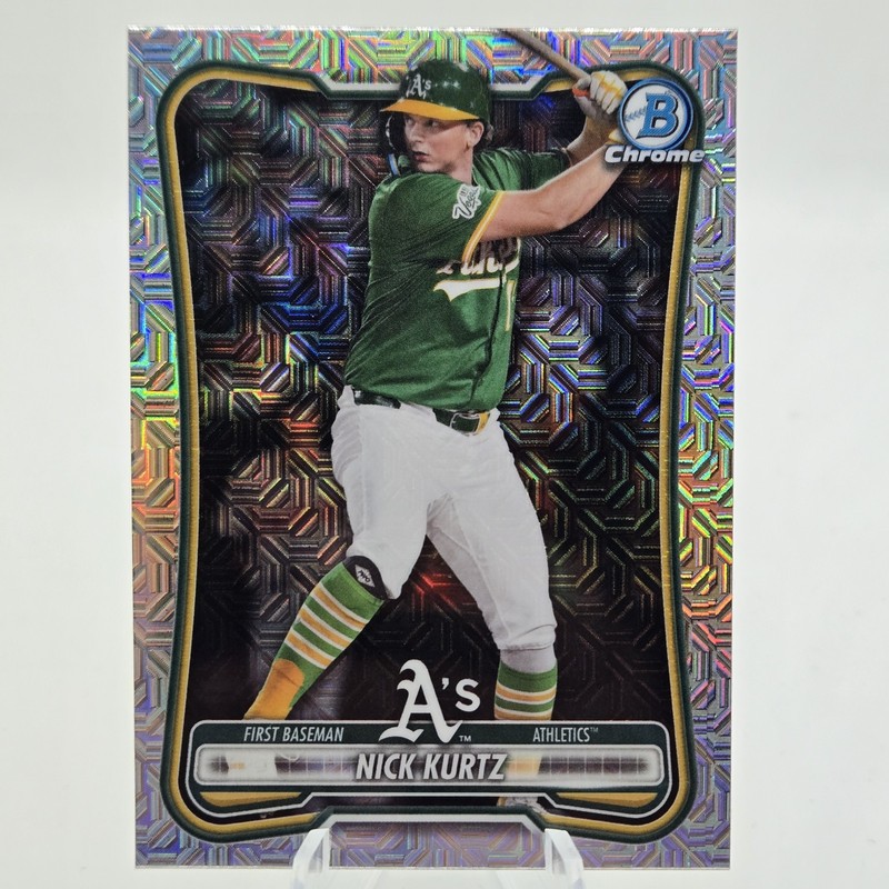 2026 Bowman Chrome Baseball Nick Kurtz #10 Mojo Refractor Athletics