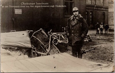 Mint Germany WW1 Fighter Aces Pilot Max Immelmann RPPC Sanke Postcard