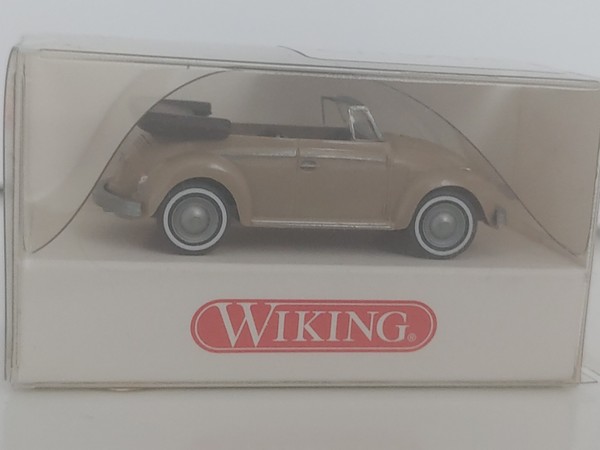 CM591 Wiking Ovp Neu 1:87 H0 08020614 VW KäFer Cabrio Beige Kever Vocho Beetle-image