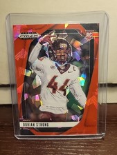 2025 Panini Prizm Draft Picks #144 Dorian Strong Prizms Red Ice RC