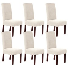 H.VERSAILTEX Stretch Dining Chair Covers Set of 6 Chair Covers for Dining Roo...
