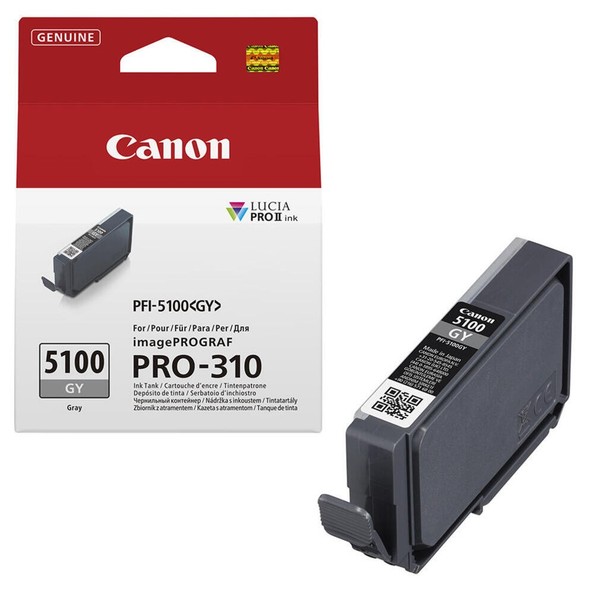 Canon Original PFI-5100 Gy Druckerpatrone - Grau 6959C001-image