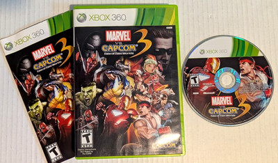 Marvel vs Capcom 3 Fate of Two Worlds Microsoft XBOX 360 Game 2011 - Tested