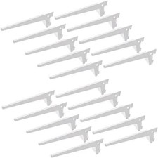 Emuca Shelf Brackets Single Slot Wall Rail Grid Dimension 50mm White New