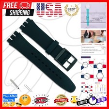 Silicone Rubber Watch Strap/Watch Band Replacement for Swatch 17mm 19mm 20mm