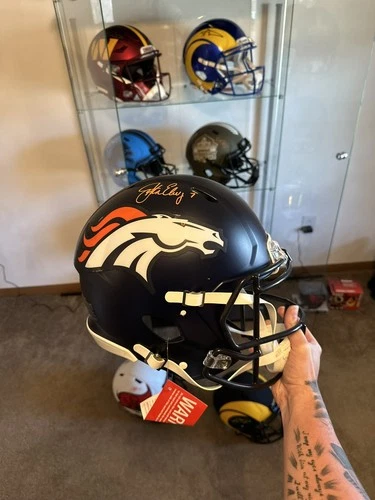 John Elway Autographed Authentic Denver Broncos Full Size Helmet Fanatics