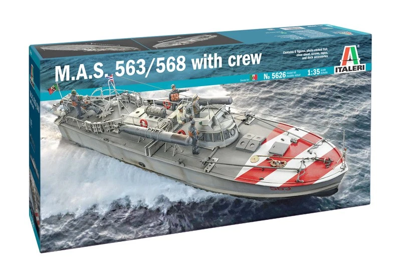 M.A.S. 563/568 WITH CREW ITALERI 1:35 COD. 5626 - Immagine 2 di 2