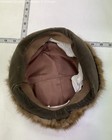 Vintage Women's Brown Caramel Mink Fur Trim Hat — photo 3