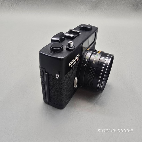 Vintage Konica Auto S3 Black Film Camera With Hexanon 38mm F1.8 Lens Japan - Picture 7 of 24