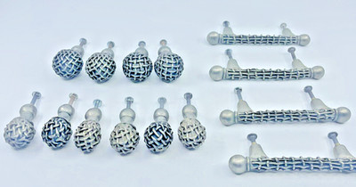 Anne At home Chamberlain Pewter & Brass Insert Pulls Knobs Hardware 13 Piece Lot
