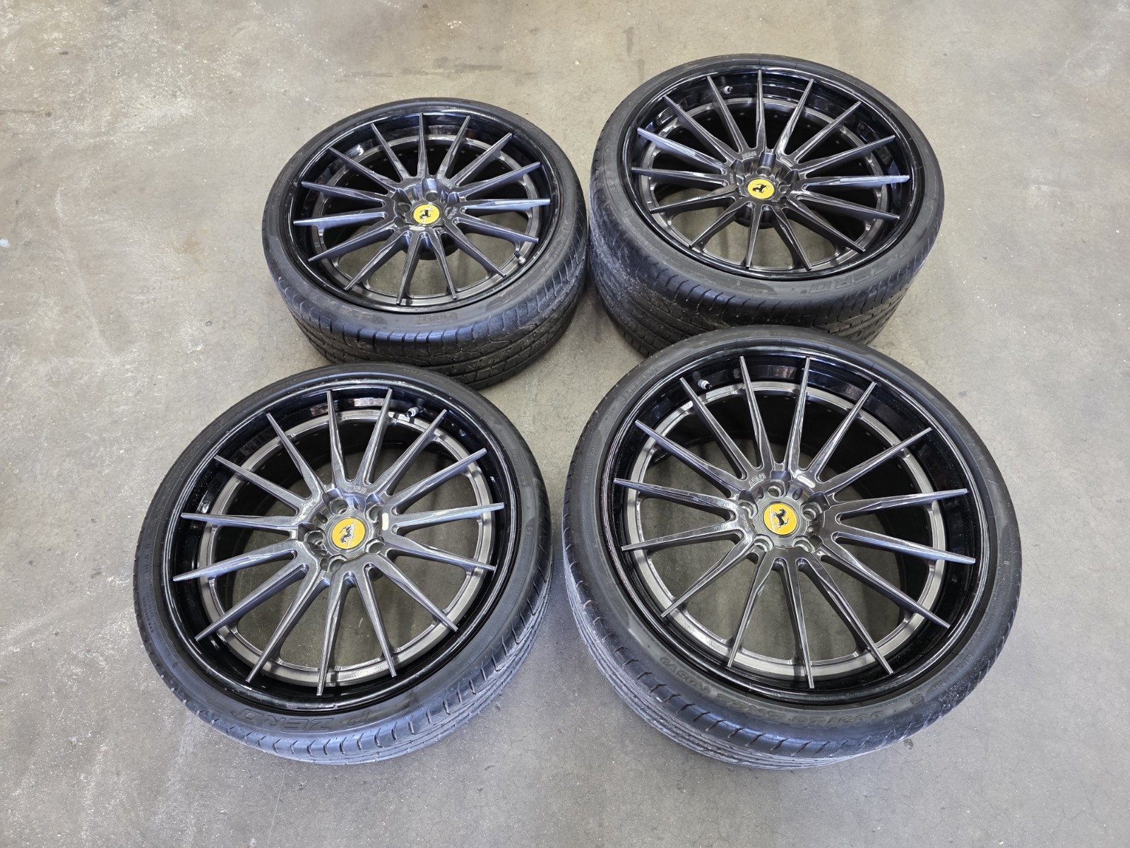 FERRARI 458 488 F8 ADV1 CS SERIES 7510 WHEELS SET WITH TIRES 