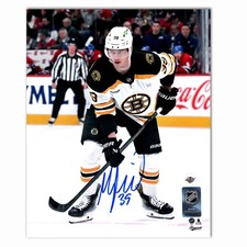Morgan Geekie Autographed Boston Bruins Away 8x10 Photo