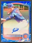 Juan Cabada 2025 Bowman Chrome Auto 1st Prospect /150