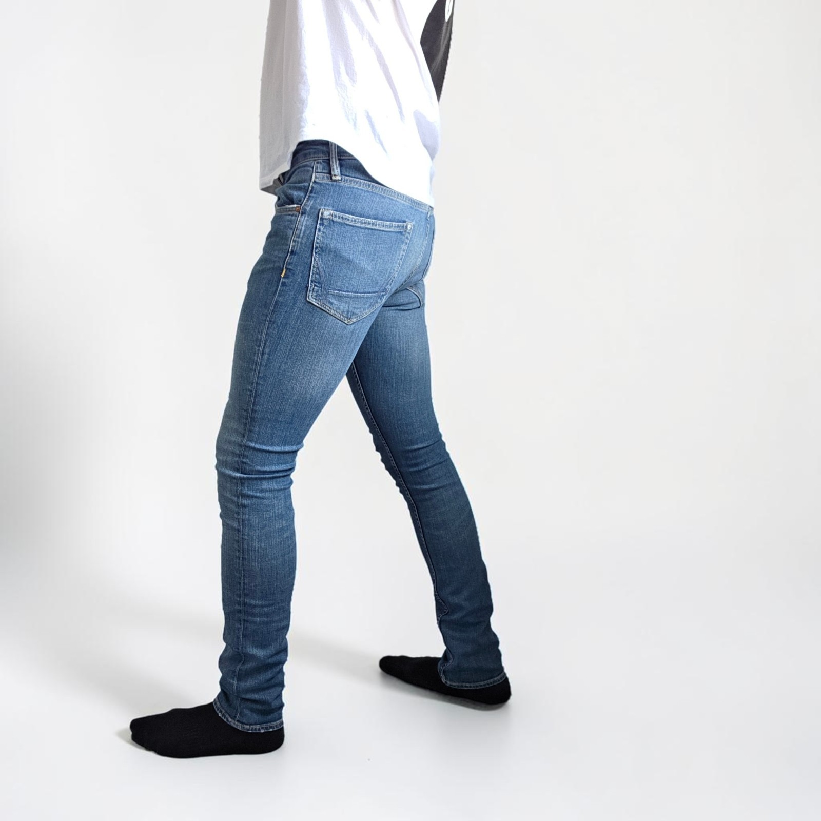 AllSaints Cigarette Skinny Jeans Men’s W30 L32 Blue Stretch Denim Slim Fit Indie