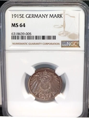 GERMANY 1915E MARK MS 64 NGC