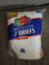 Boys Fruit Of The Loom Boy's Briefs 7 Pack Sz 12 100 Cotton