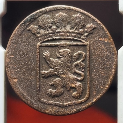 NETHERLANDS INDIES VOC 1735 DUIT #04 HOLLAND KM70 - Picture 2 of 2