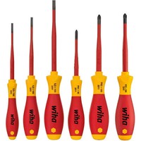 Wiha Schraubendreher-Set Softfinish Electric Slimfix, 6-Teilig, Rot