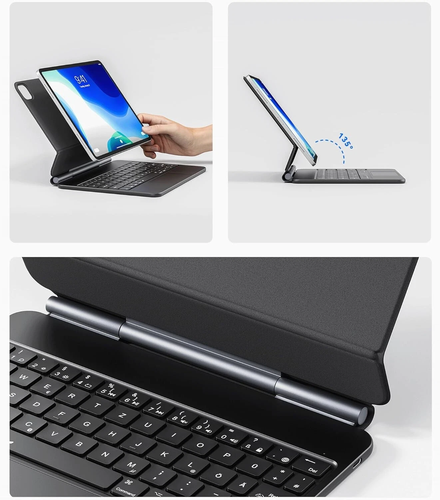 Earto Coque iPad Air 5 avec Clavier Magic Style Keyboard iPad Pro 11 (4/3/2/1G) - Photo 10/14