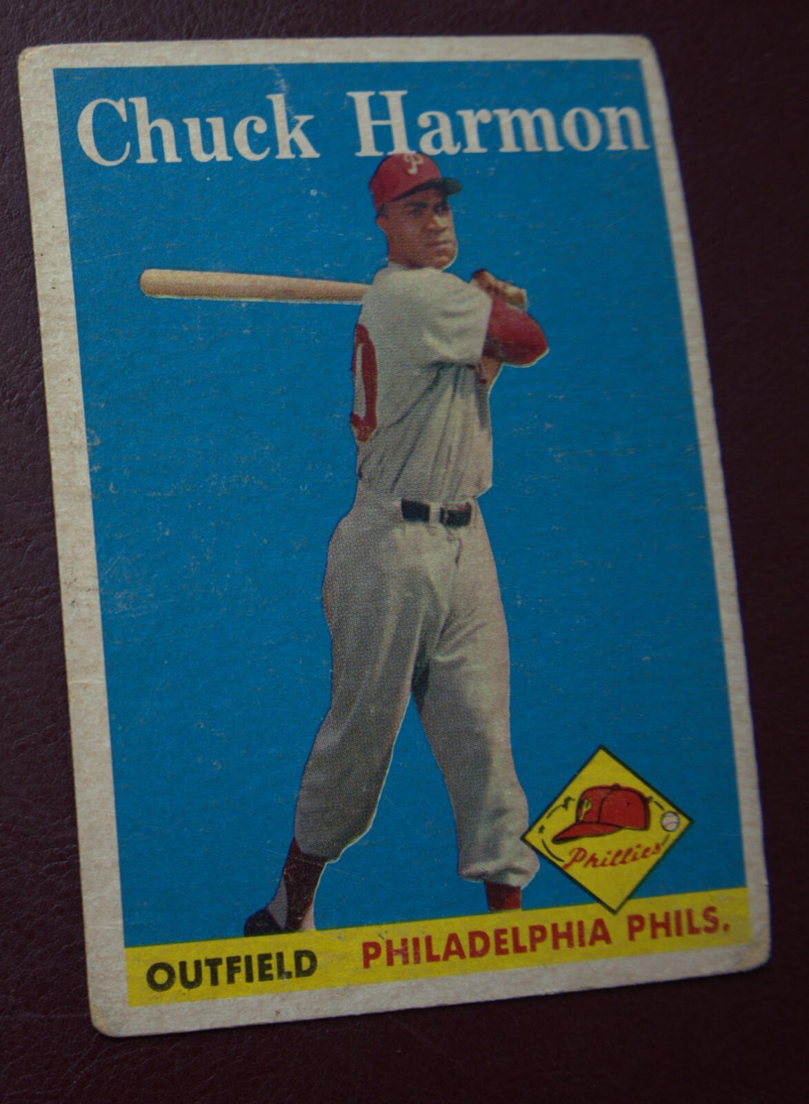 1958 Topps Chuck Harmon (Philadelphia Phillies) #48 F/G