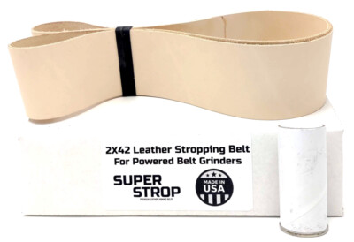 2X42 inch Super Strop Leather Honing Strop Belt fits 2x42 Belt Sanders