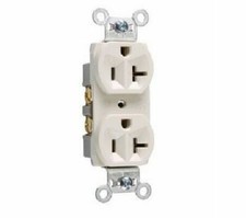 10 pk pass seymour Commercial Spec Grade Duplex Receptacle 20A 125V Light Almond