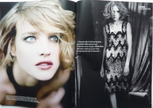 French ELLE 2008: NATALIA VODIANOVA_LOUISE BOURGOIN_KRISTEN STEWART_BETTIE PAGE - Imagen 3 de 10