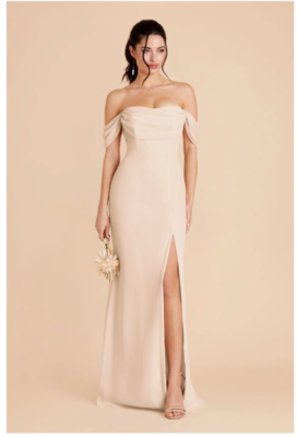 Birdy Grey "Mira" Convertible Dress Chiffon Champagne | eBay