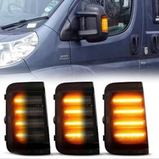 LED Sequential Blinker Side Mirror Turn Signal Light For Fiat Ducato RAM Puegeot