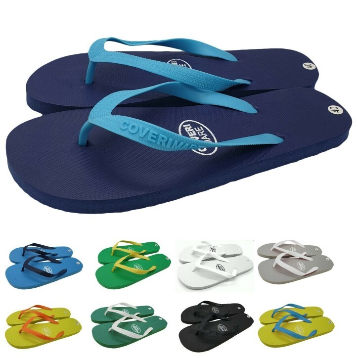 Infradito Uomo Con Plantare Morbido - Ciabatte Da Spiaggia Comode In Pelle Sintetica - Foto 8