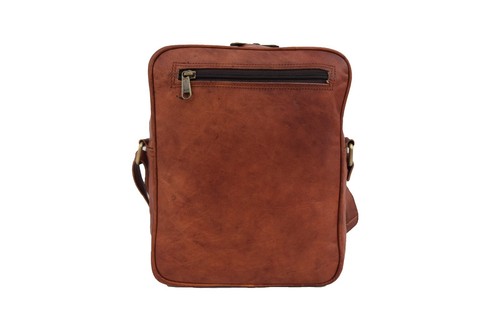 11" Vintage Leather Messenger Crossbody Bag iPad/Tab Satchel Handbag Sling Bags - Imagen 13 de 15