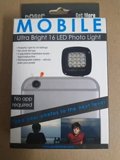 Poser Snap Mobile Ultra Bright 16 LED Photo Light (New Sealed) No app required