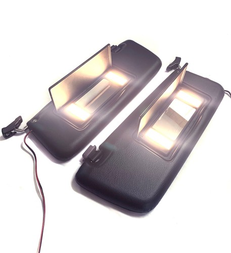 Pair of NEW Blue Sun Visor With Vanity Mirrors for Mercedes W107 R107 560SL USA - Picture 11 of 11