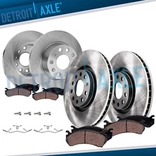Front Rear Disc Brake Rotors Ceramic Brake Pads for 2019 2020 Volkswagen Jetta