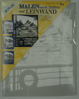 Malen Nach Zahlen Mammut Leinwand Mit Keilrahmen Ca 19 5x25cm Sydney Oper Ebay