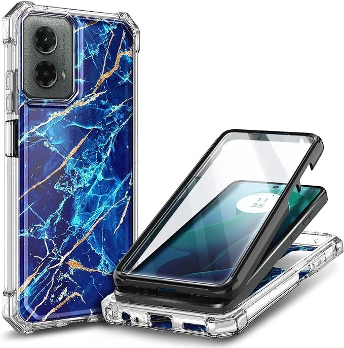 For Motorola Moto g 5G 2024 (XT2417) Case Full Body Cover + Screen Protector - Image 2 of 4