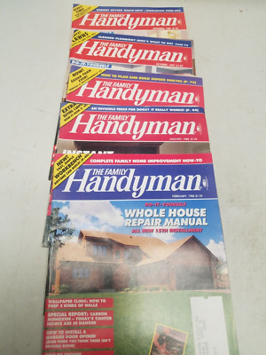5 Issues The Family Handyman 1988-1989