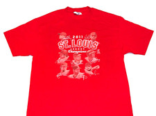 Rare Vintage 2011 Albert Pujols Yadier Molina St. Louis Baseball T-Shirt New XL