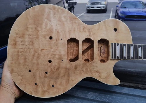 LP Les Paul Guitar by Christopher Scott. Maple cap over solid mahogany body/neck