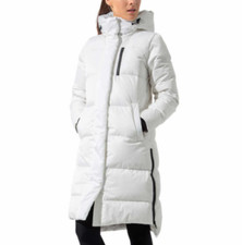 Mpg Women's White 650 Fill Power Long Parka Coat Size Xl