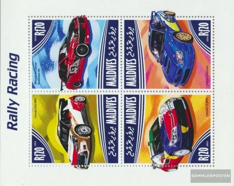 Malediven 5249-5252 Kleinbogen (kompl. Ausg.) postfrisch 2014 Rallye-Rennen - Bild 1 von 1