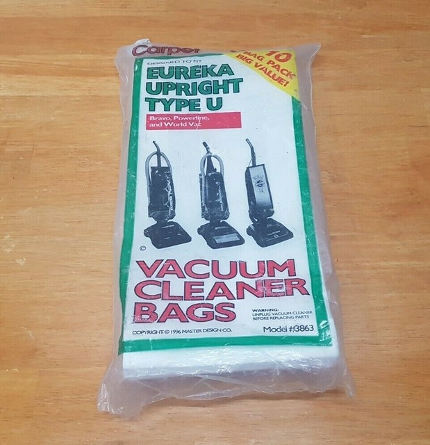 EUREKA Upright "Type U" Vacuum Cleaner Bags / 10 Pack / 3863 for sale