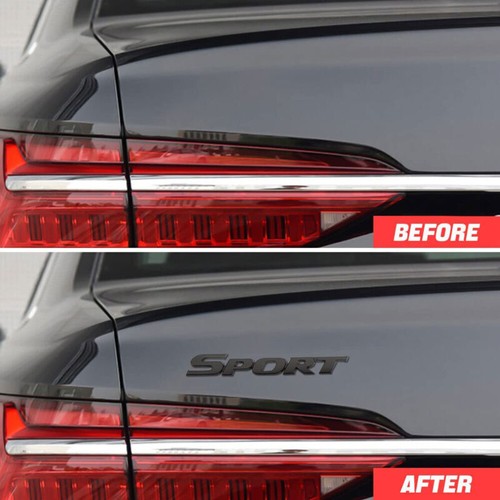 2x/Set Car Exterior Accessories Metal 3D Sport Emblem Badge Decal Sticker Black - Picture 9 of 12