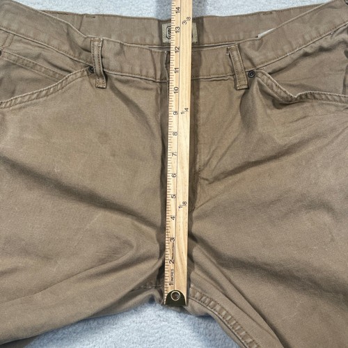 Schmidt Workwear Carpenter Pants Brown Duck Canvas 38x30 Faded - Picture 8 of 9