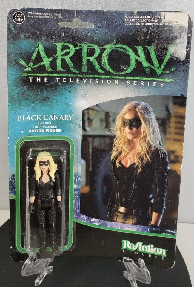 Figura Funko Retro 3.75" Serie TV Black Canary Arrow ReAction Super7 Foto 4 de 4