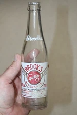 DELRAY BEACH FLA BROOKS  BEVERAGES SODA BOTTLE 7 OZ ACL SCARCE