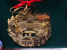 GREENBRIER RESORT HOTEL Limited Edition Holiday Christmas Ornament 1996 In  Box