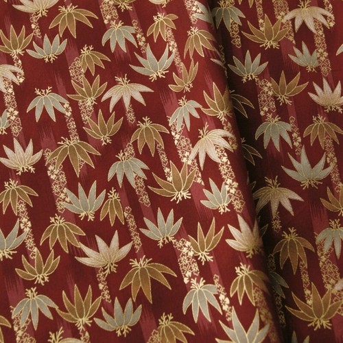 Floral Japanese Cotton Fabric Maple Leaf Retro DIY Kimono Yukata Curtain Crafts - Picture 4 of 12