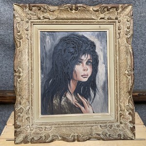 Vintage Etienne Roth Painting with Antique Frame | eBay